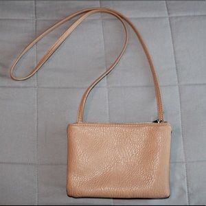 Free People; Double pocket (leather/ suede) purse